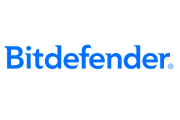 Logo von Bitdefender auf weißem Hintergrund